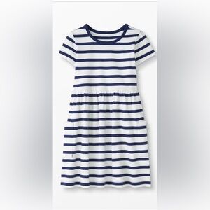 Hanna Andersson EUC Striped Navy and White Kids Dress SZ 10